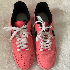 Nike Pink and Black Sneakers Air Force 1